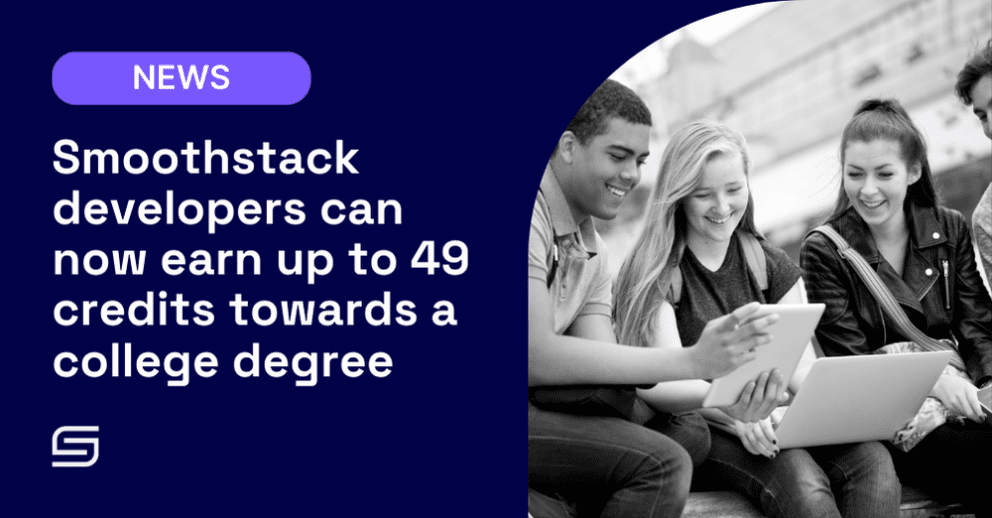 Smoothstack developers can now earn up to 49 credits towards a college degree